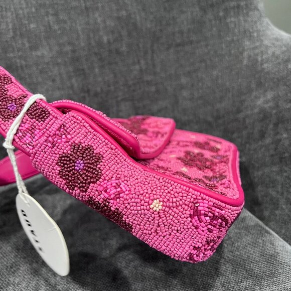 Staud Tommy Beaded Shoulder Bag Blossom Garden Party - Picture 5 of 16